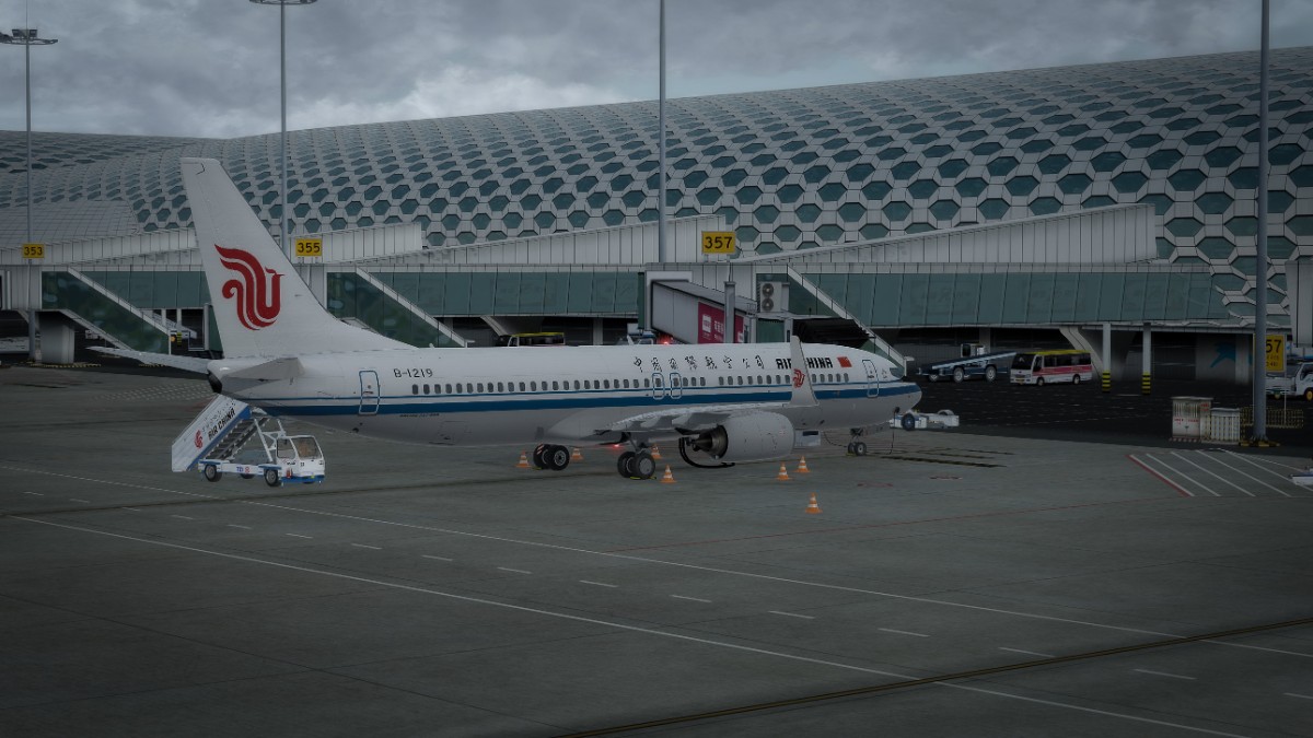 PMDG 737-800NGXu BW  深圳保安飞成都双流-6488 