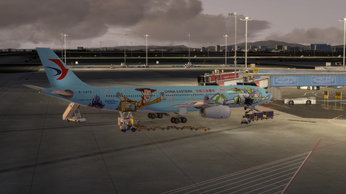 深圳机场降落，Aerosoft Pro A330-300-3285 