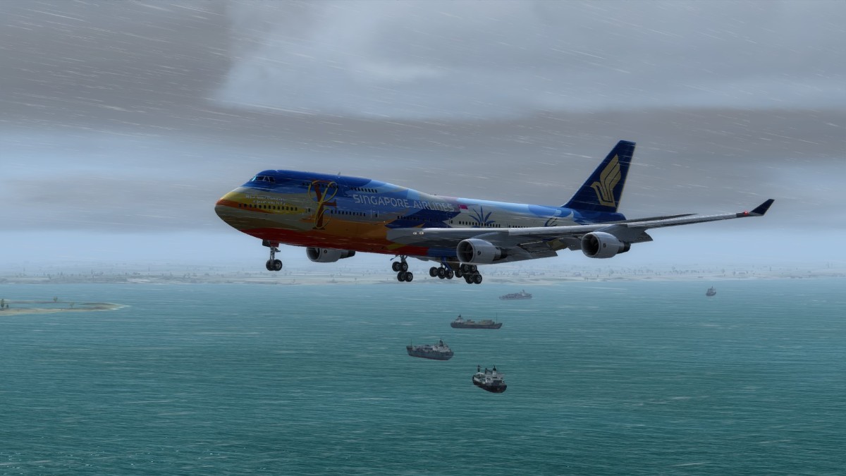 新航七色鸟涂装的744真的是好看-8959 