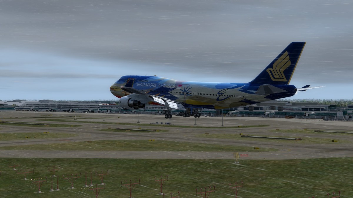 新航七色鸟涂装的744真的是好看-3956 