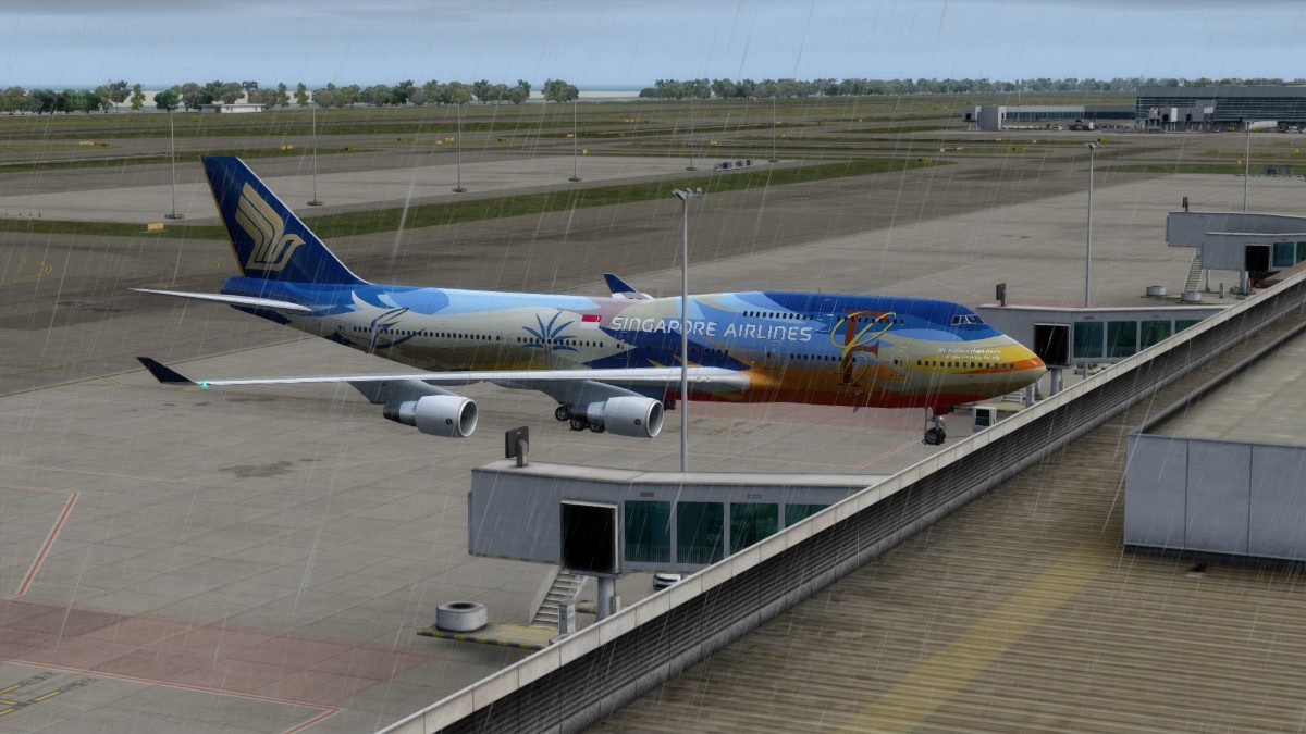 新航七色鸟涂装的744真的是好看-9379 