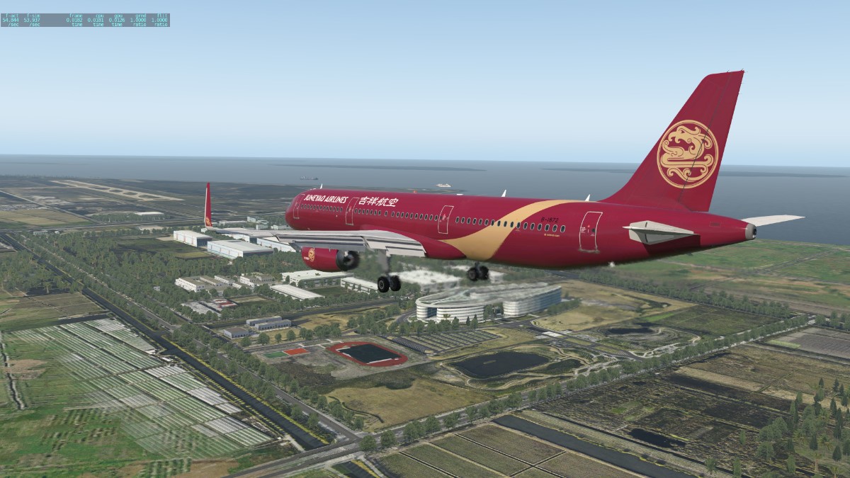 Toliss A321 吉祥航空标准与中国红彩绘涂装-6863 