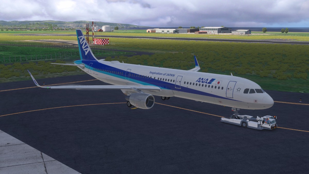 Toliss321 NH572 稚内空港-羽田空港+ILS16进近体验-916 