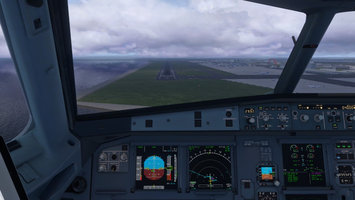 Toliss321 NH572 稚内空港-羽田空港+ILS16进近体验-5262 