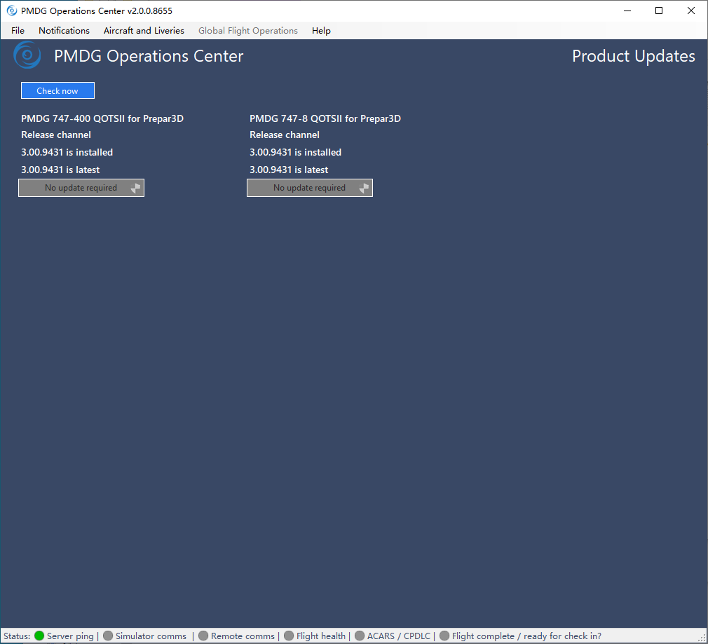 PMDG - 波音747-400 8 QOTSII v3.00.9431升级包-2734 