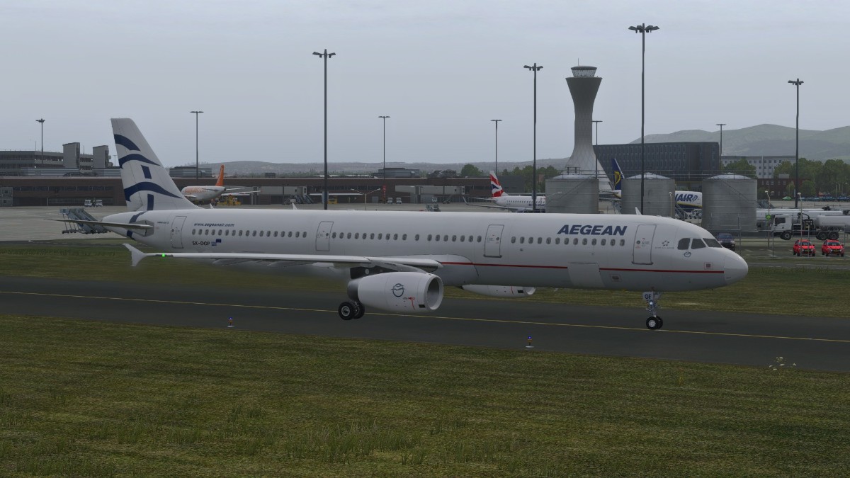 Toliss321 Aegean Airline AE663 爱丁堡-雅典-8431 