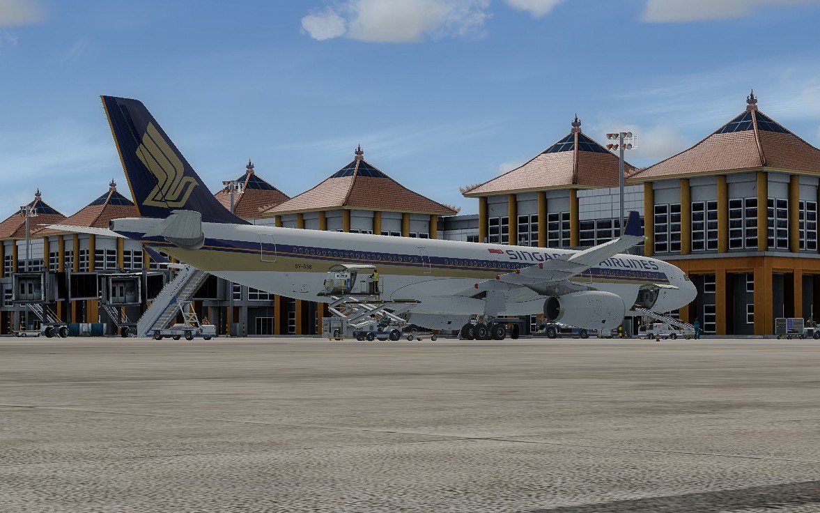 [P4D] SQ938 A333 巴厘岛WADD RNAV09进近-2593 