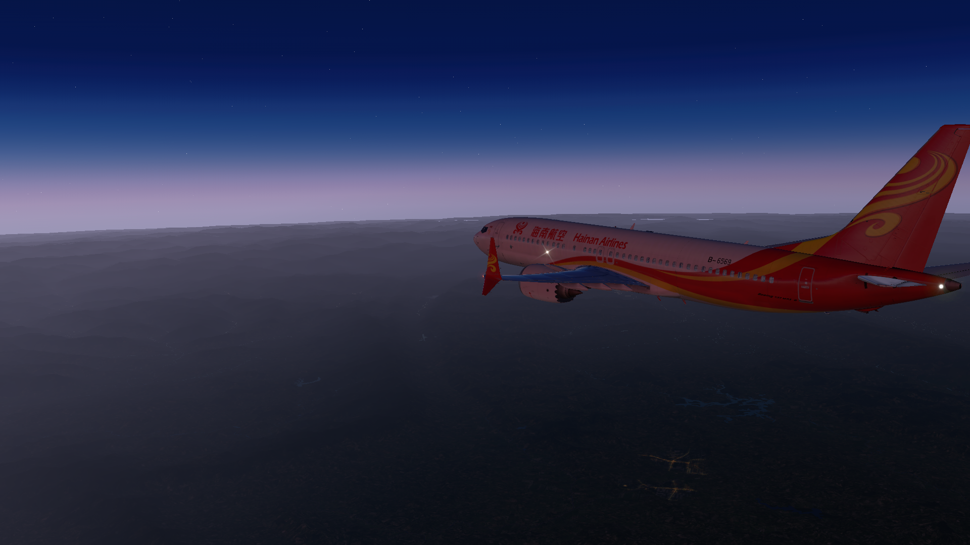 我玩XP11飞了好多次才遇到这一次太罕见了-1640 