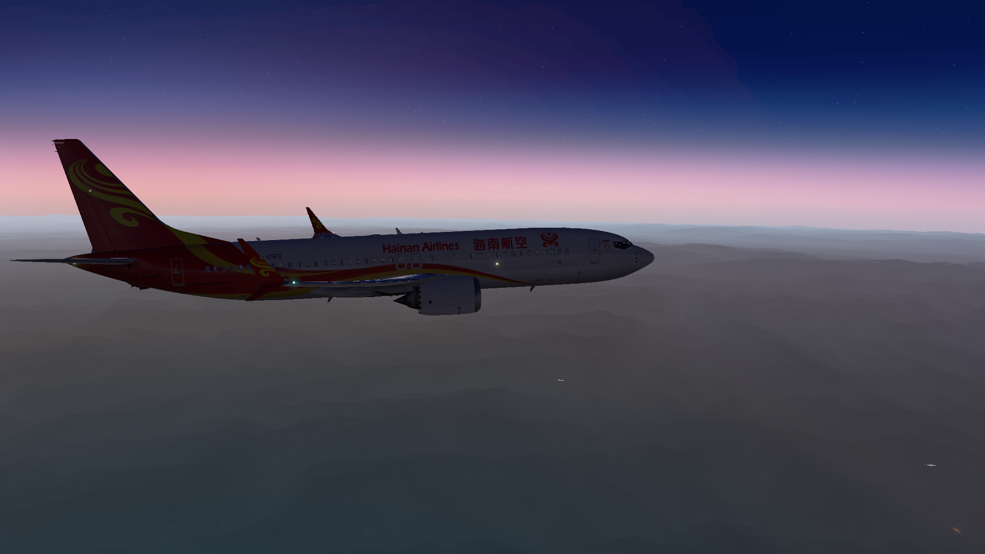 我玩XP11飞了好多次才遇到这一次太罕见了-4282 