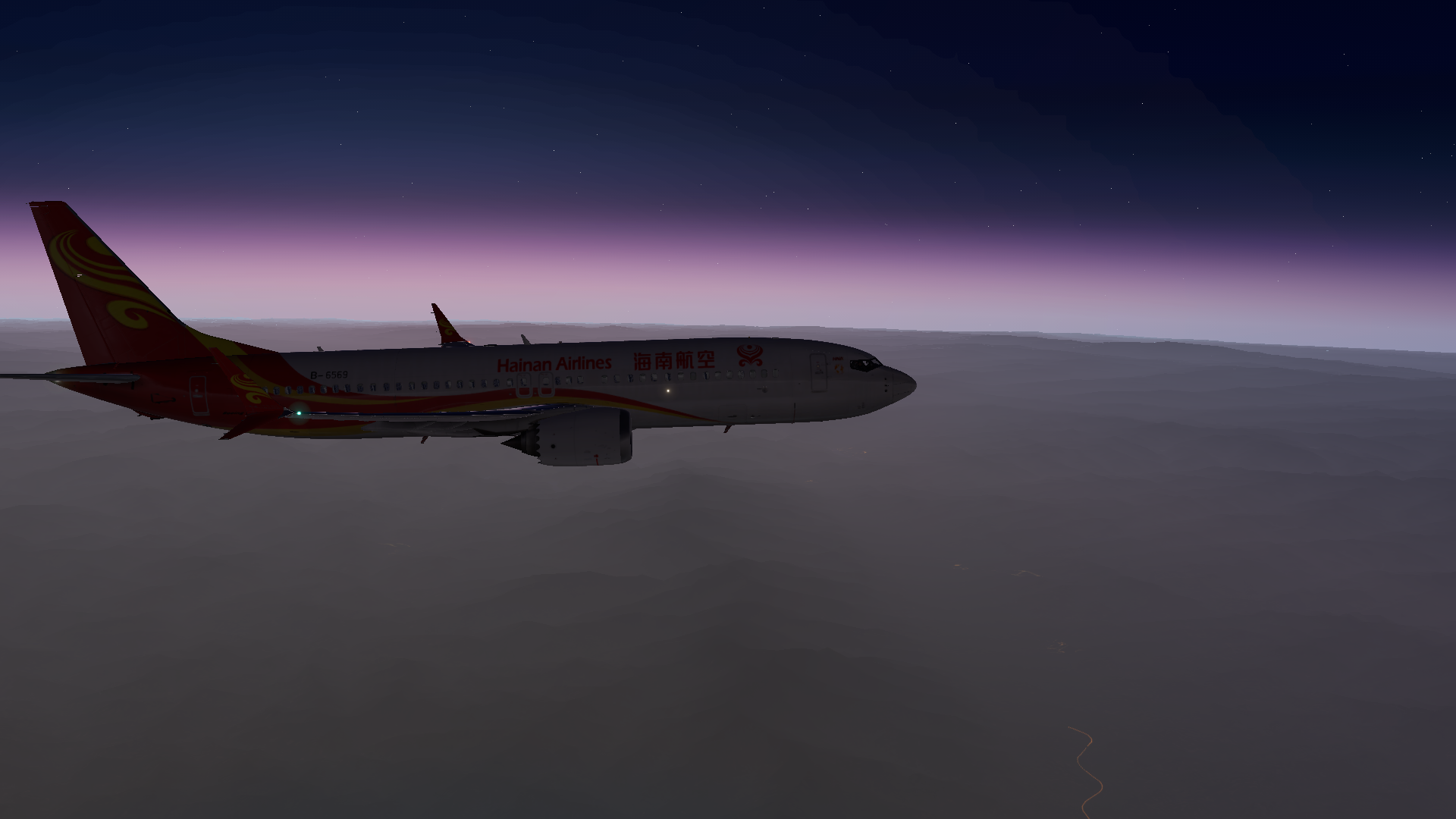 我玩XP11飞了好多次才遇到这一次太罕见了-7413 