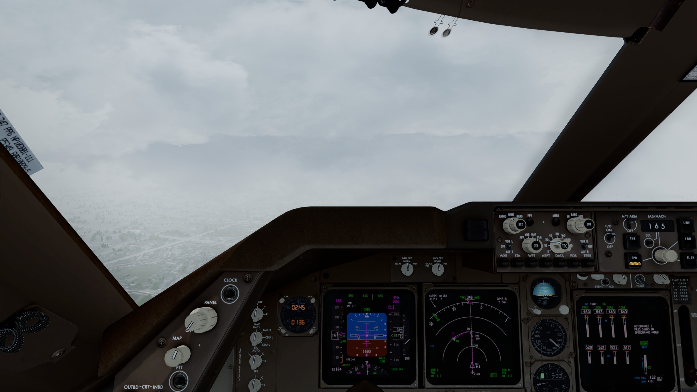 升级P3Dv5后PMDG747首飞-8554 