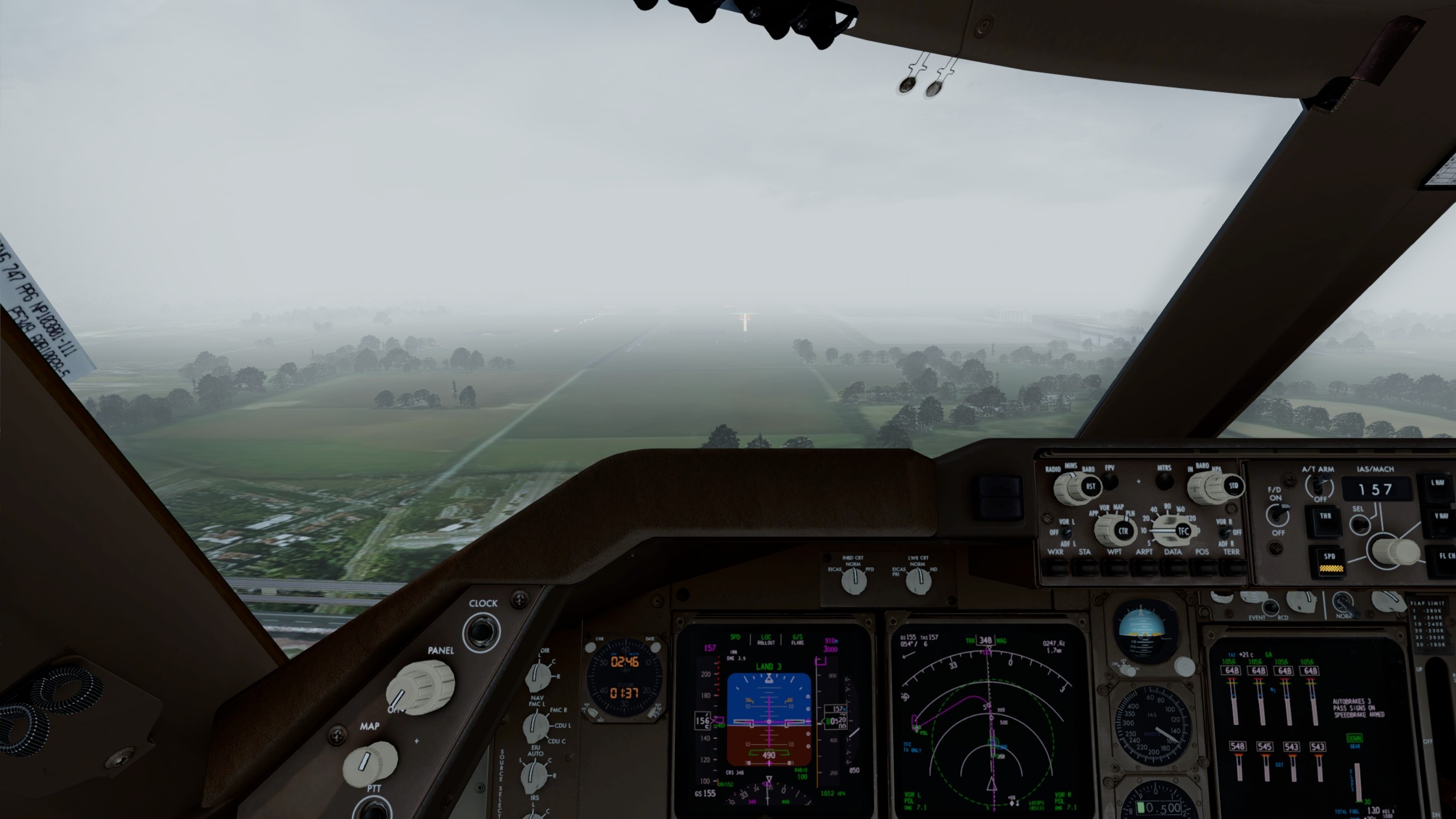 升级P3Dv5后PMDG747首飞-6427 