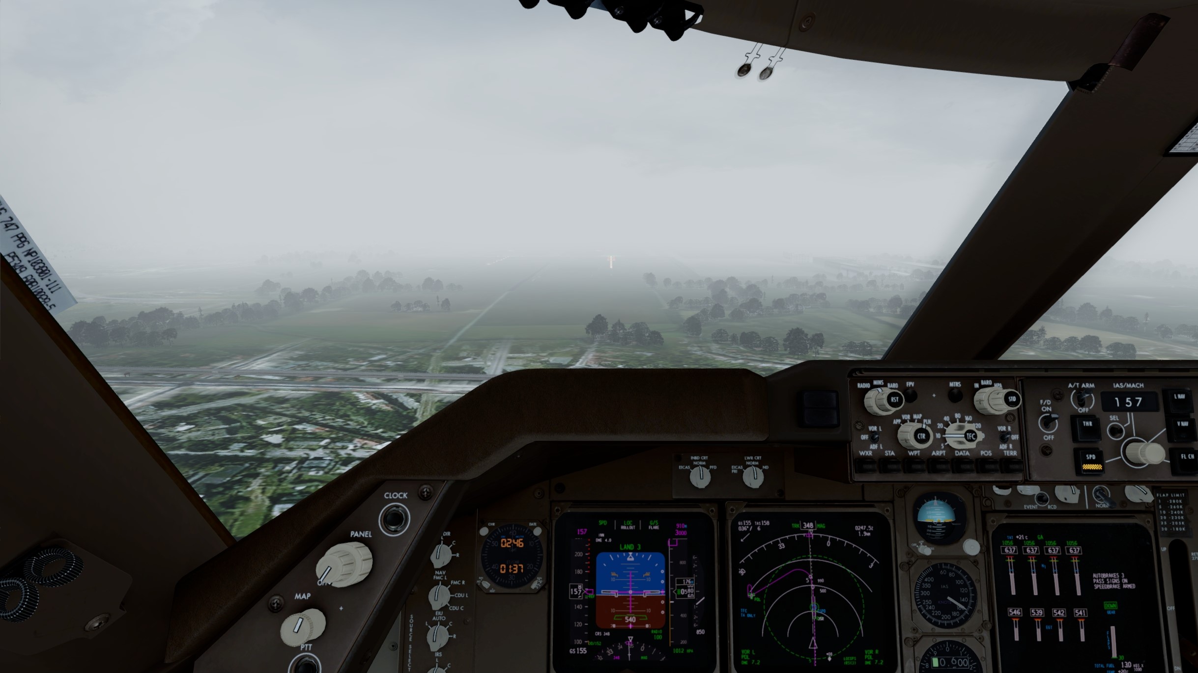 升级P3Dv5后PMDG747首飞-1681 