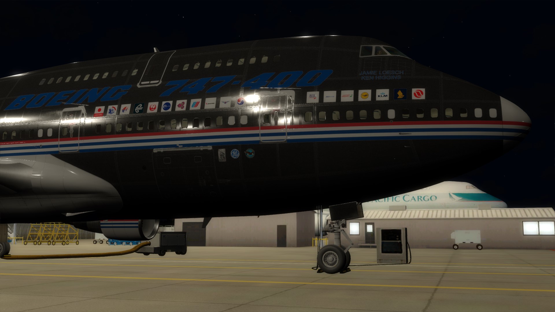 入正了PMDG747,截图分享-709 