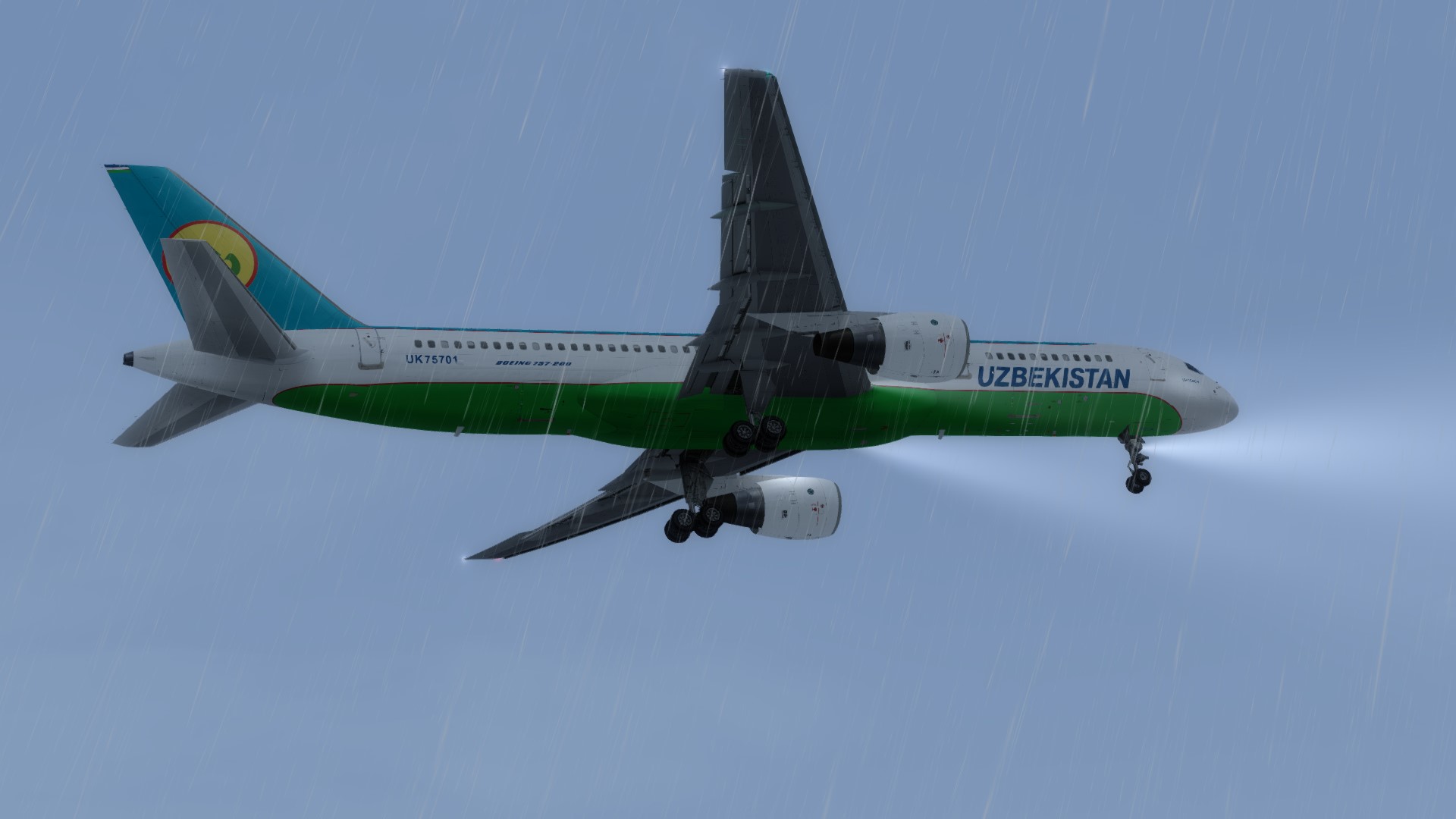 乌兹别克斯坦757广州试飞-8461 