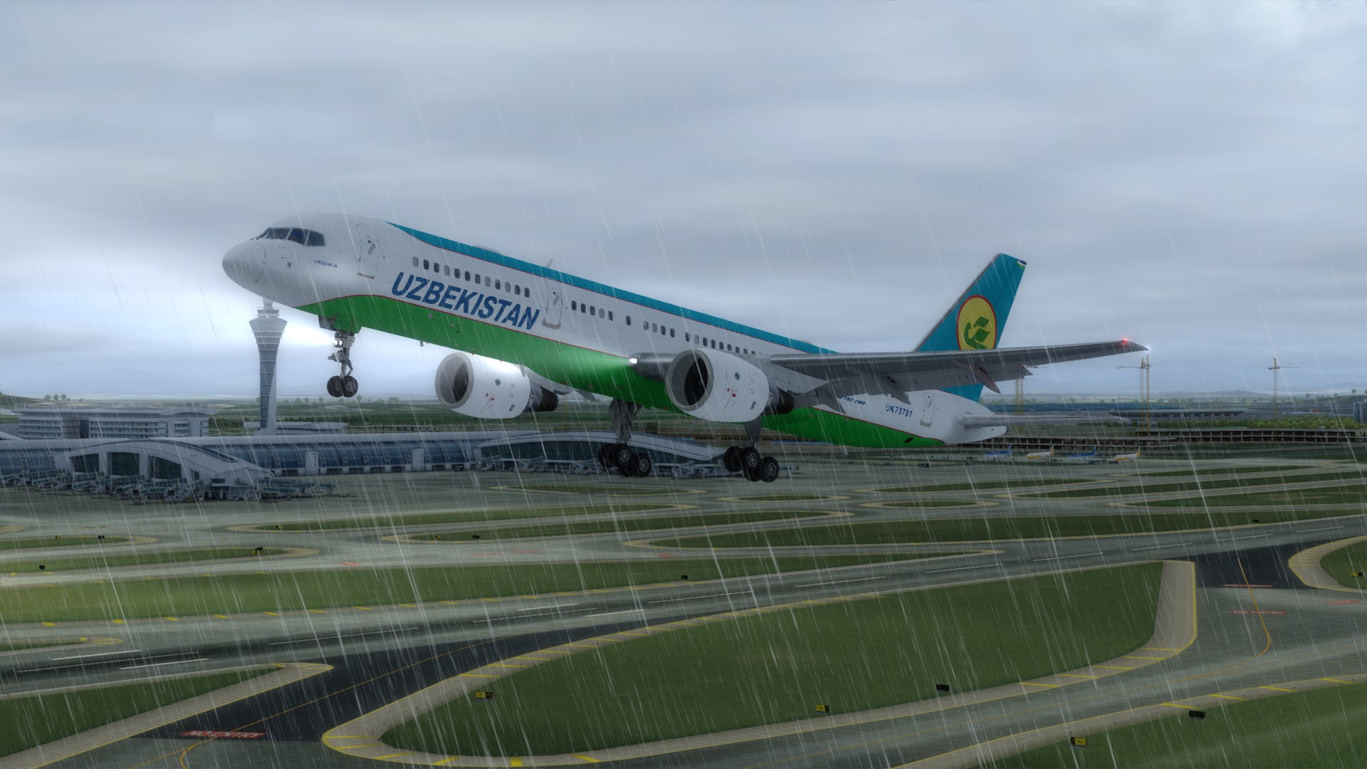 乌兹别克斯坦757广州试飞-1046 