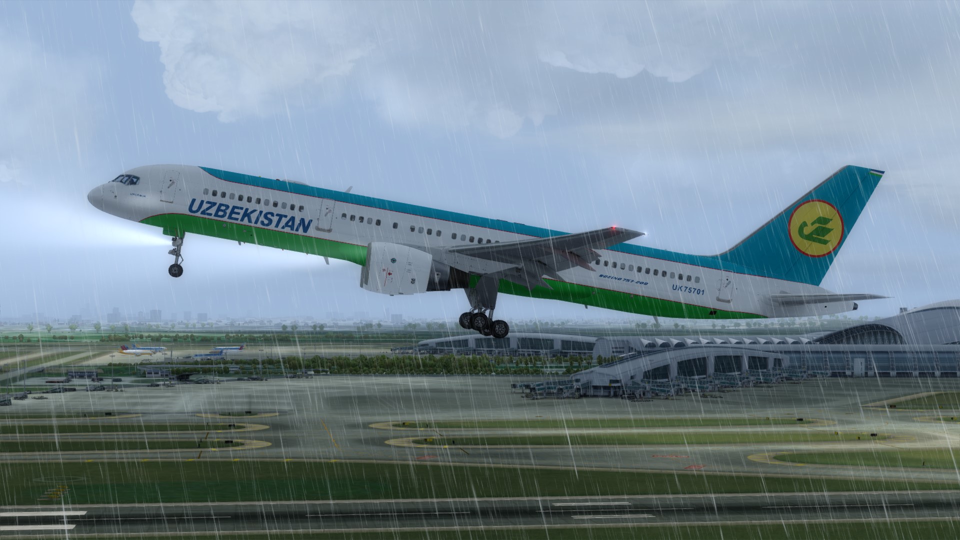 乌兹别克斯坦757广州试飞-7765 