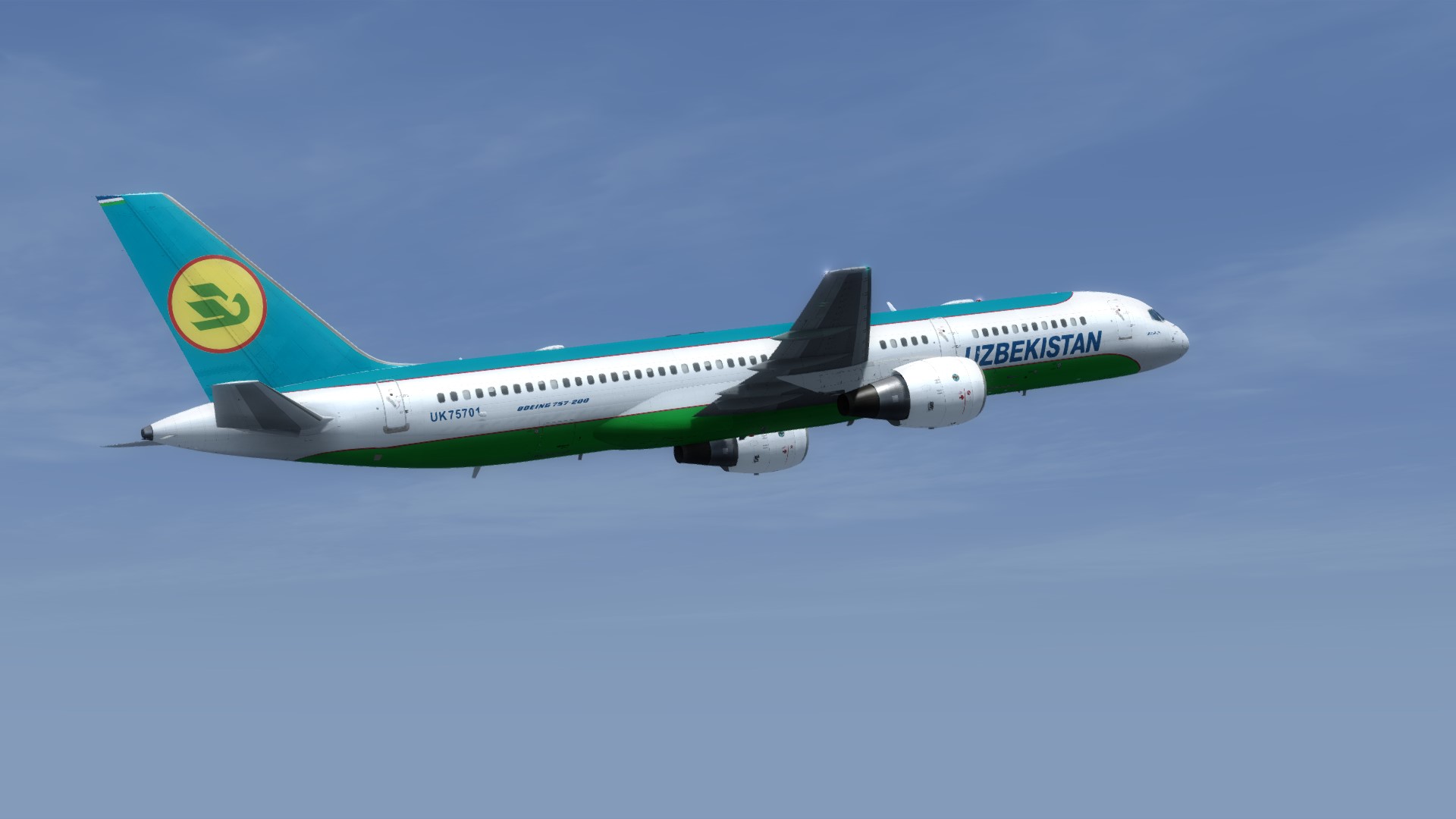 乌兹别克斯坦757广州试飞-4136 