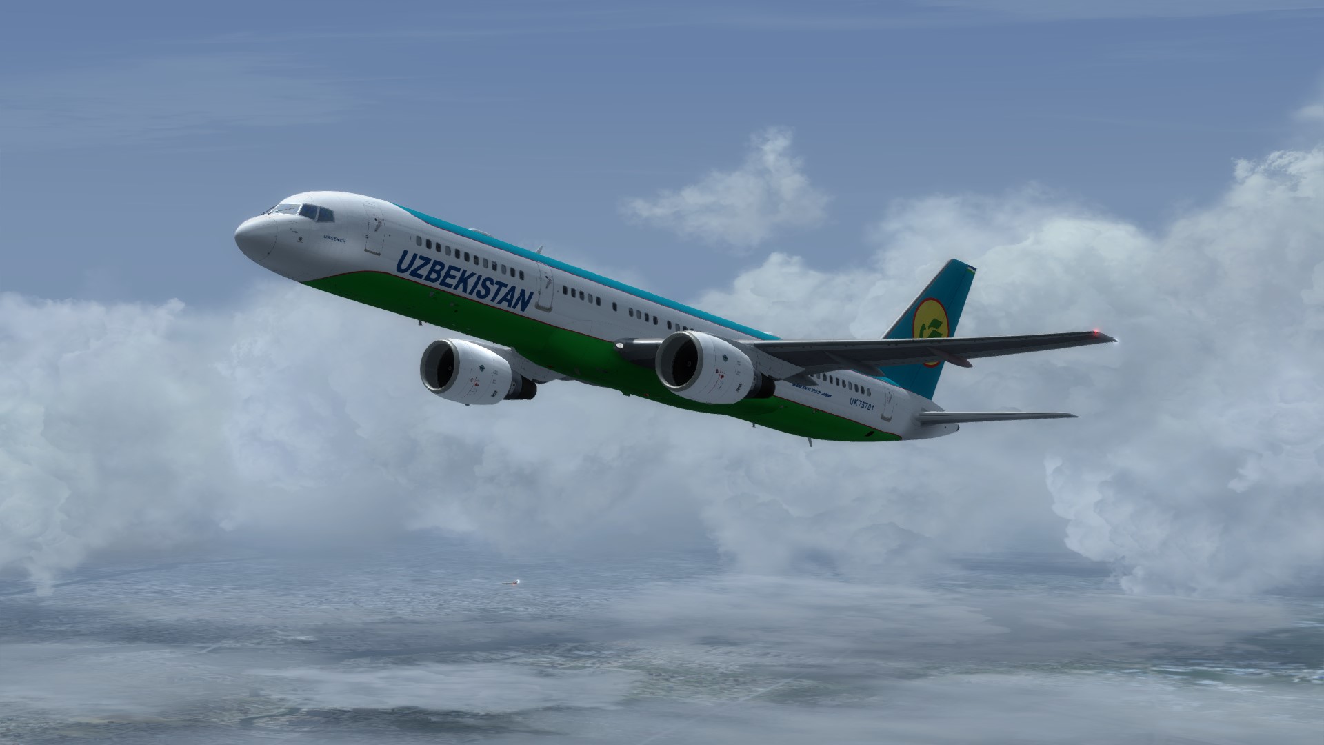 乌兹别克斯坦757广州试飞-1661 