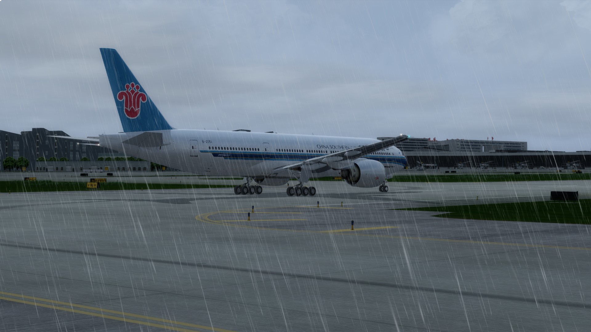 南航772虹桥起落-4586 