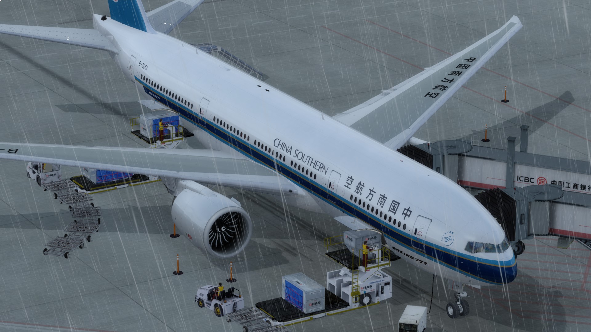 南航772虹桥起落-8021 