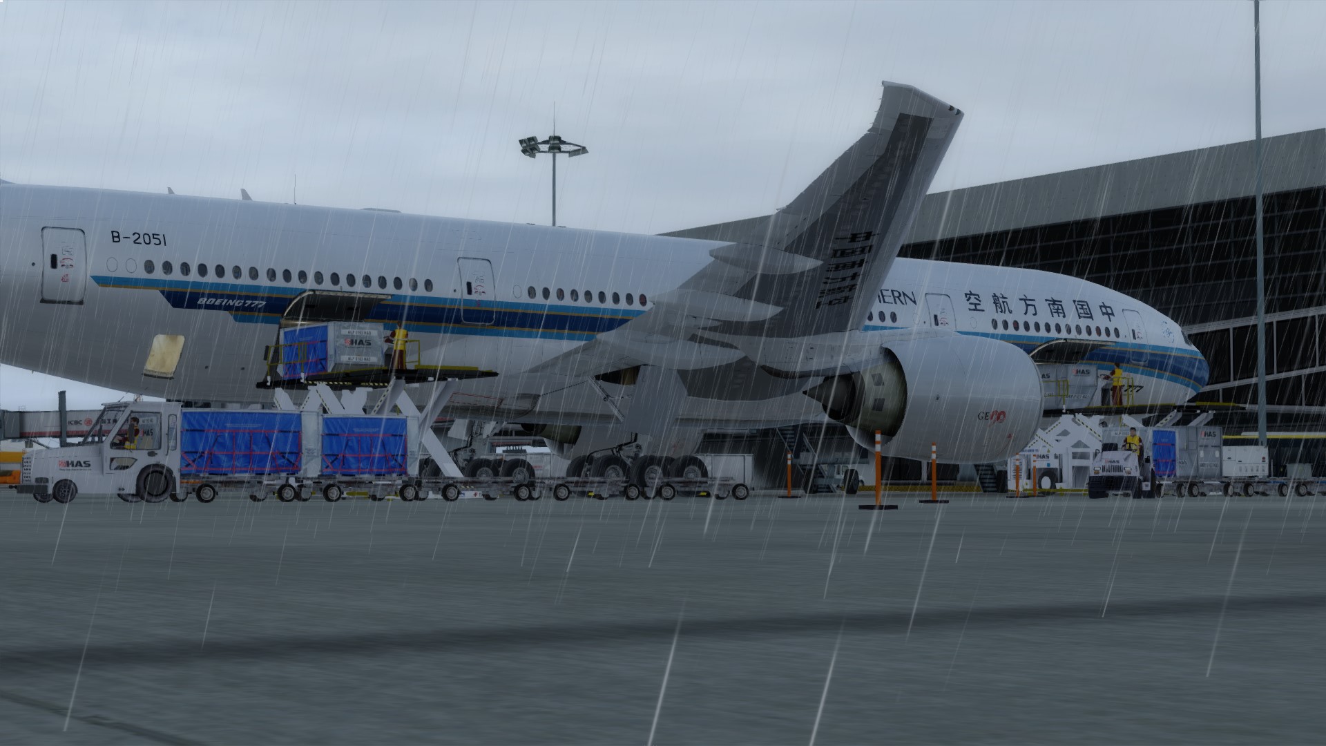 南航772虹桥起落-6413 