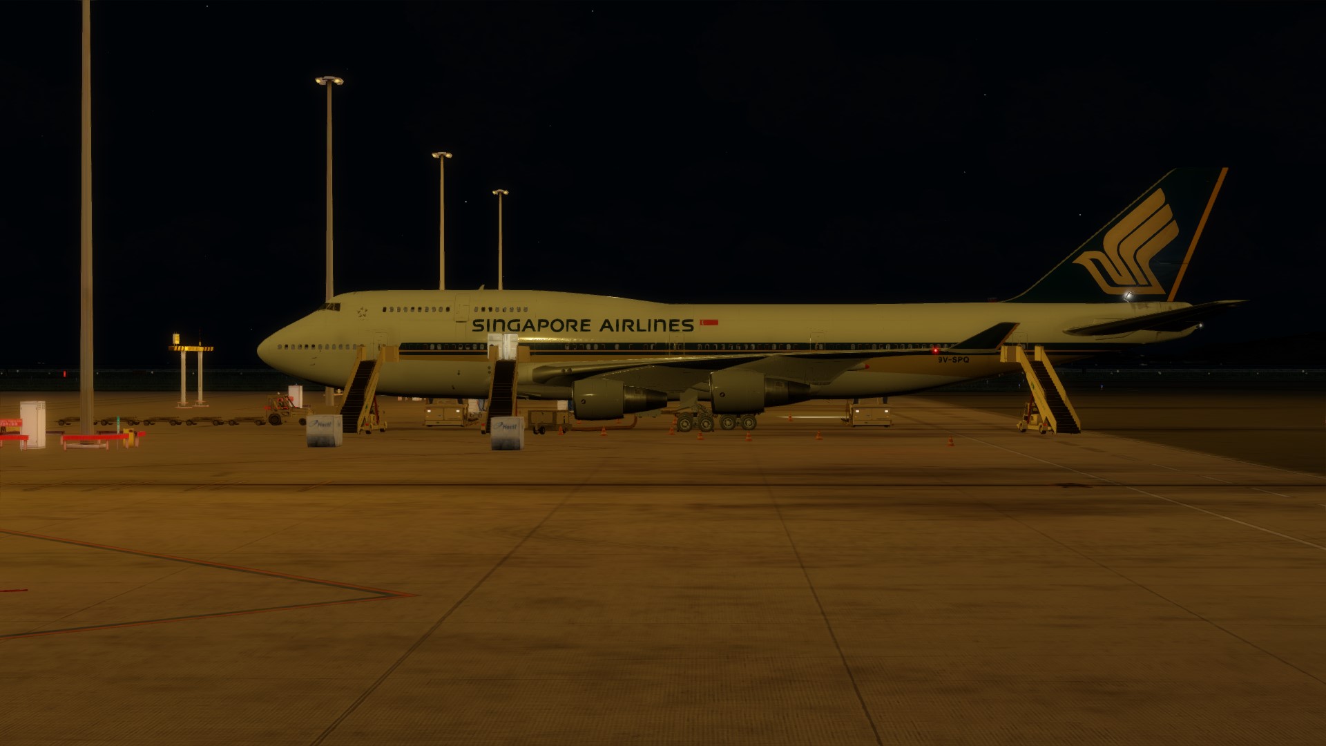 新航744 VHHH-VHHX调机飞行-6364 