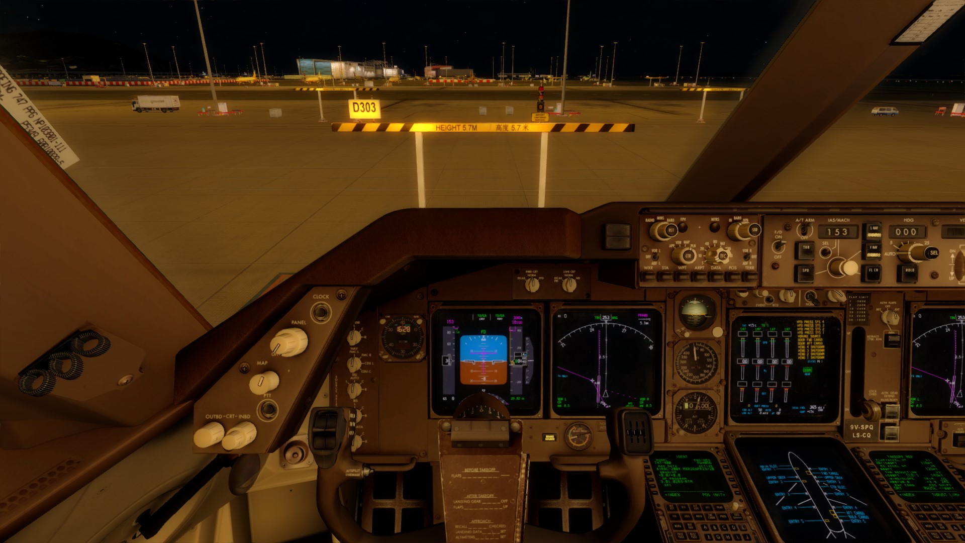 新航744 VHHH-VHHX调机飞行-3098 