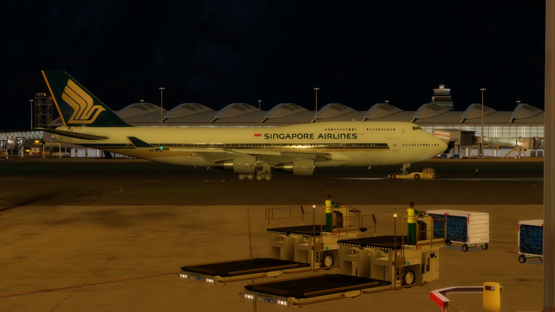 新航744 VHHH-VHHX调机飞行-7864 