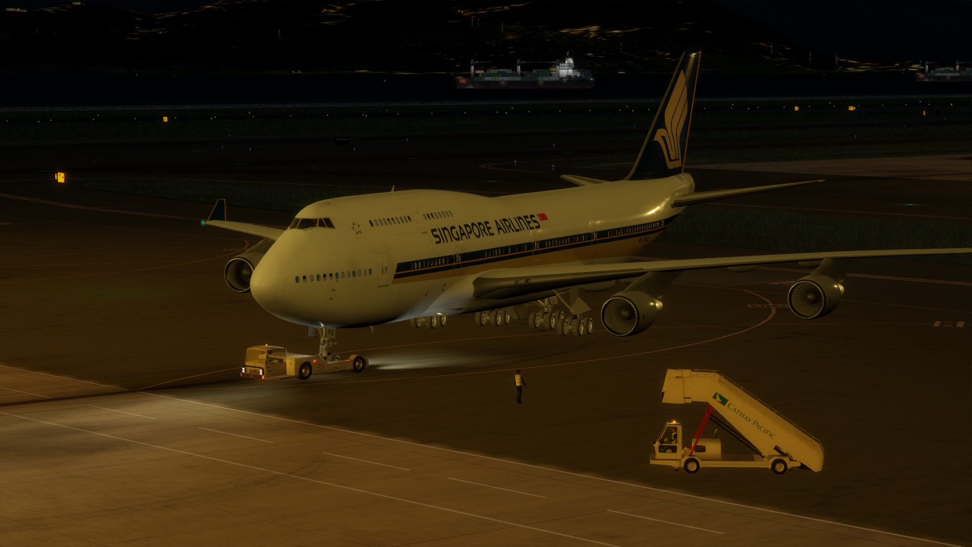 新航744 VHHH-VHHX调机飞行-4964 