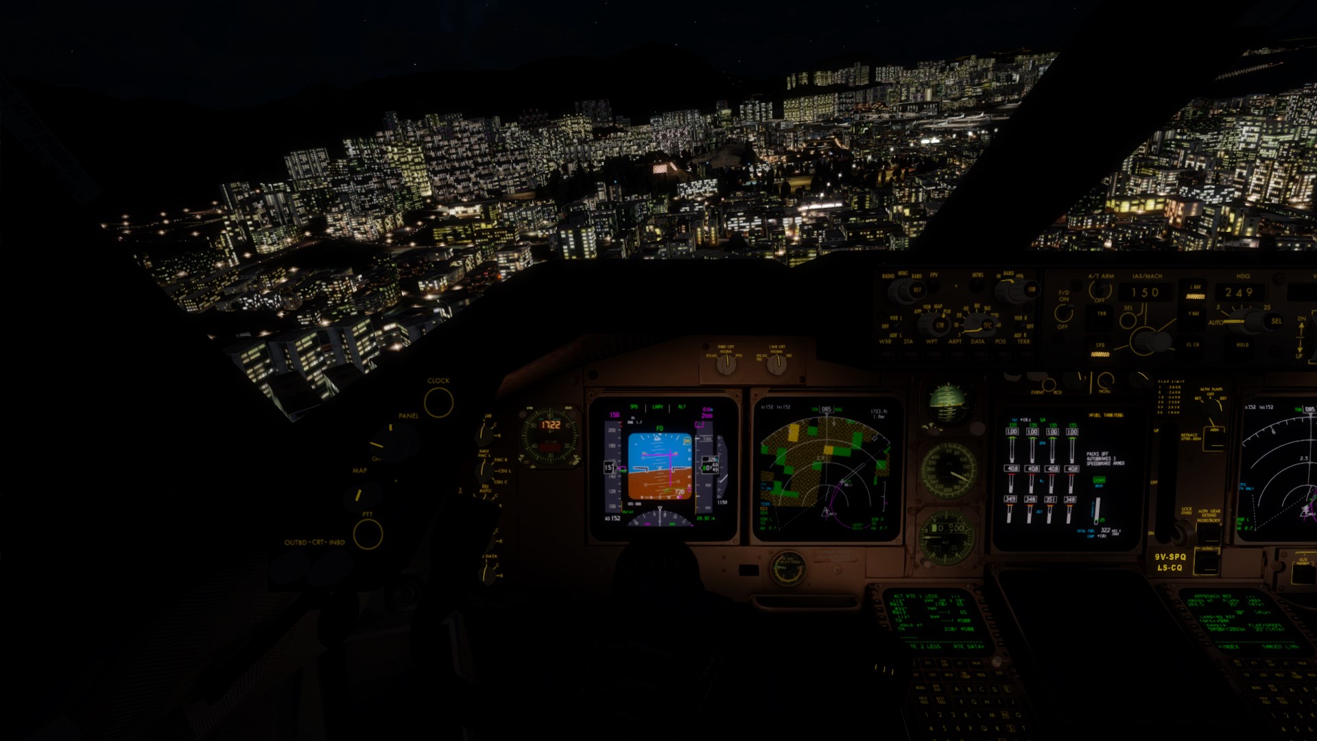 新航744 VHHH-VHHX调机飞行-9901 