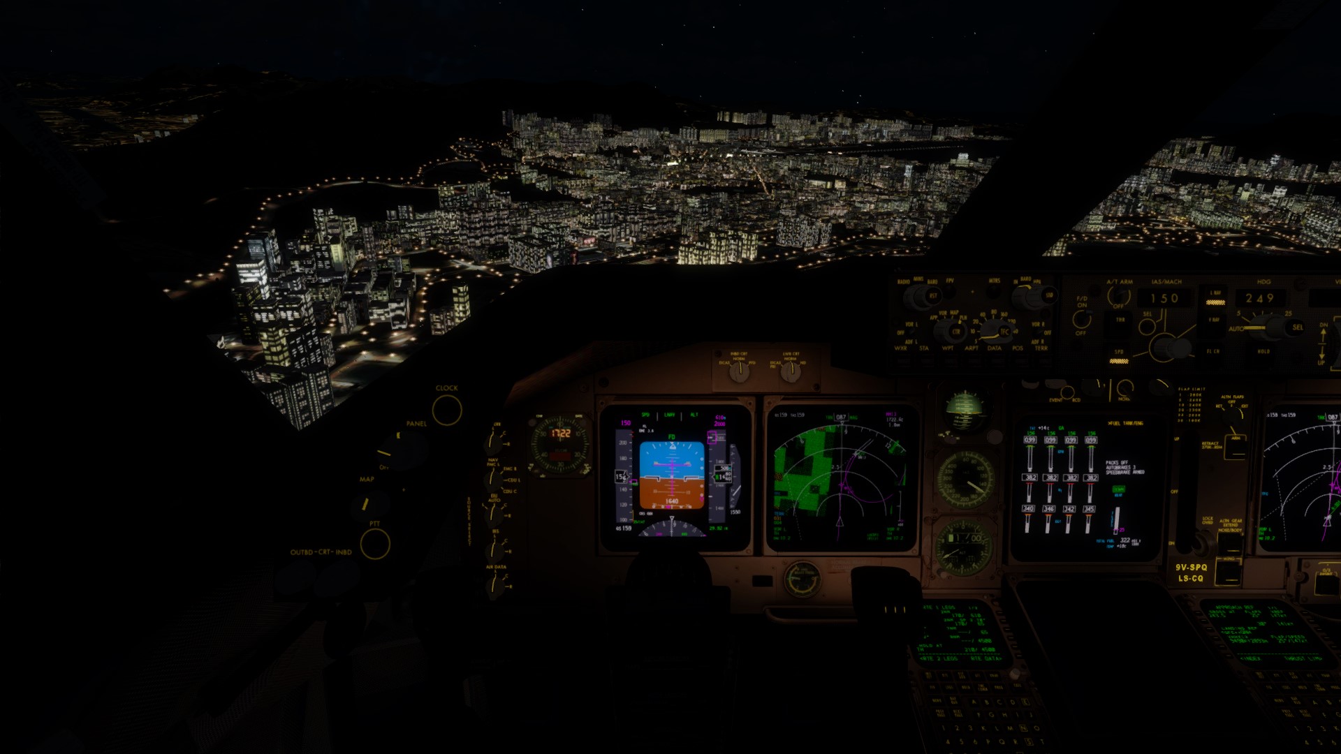 新航744 VHHH-VHHX调机飞行-9464 