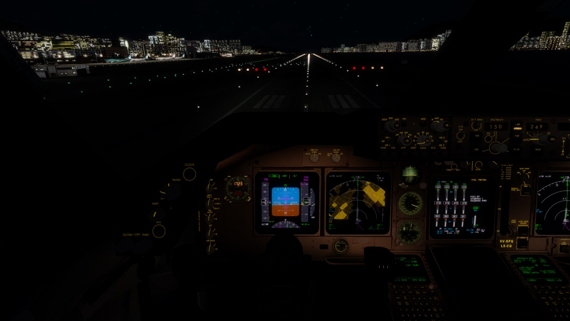 新航744 VHHH-VHHX调机飞行-3481 