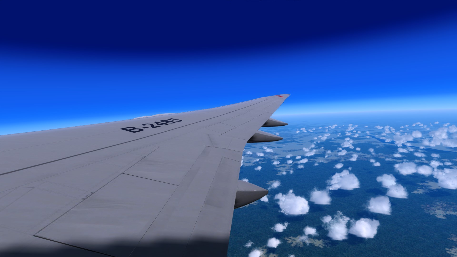 好久没飞远程了，CA981飞一波-3174 