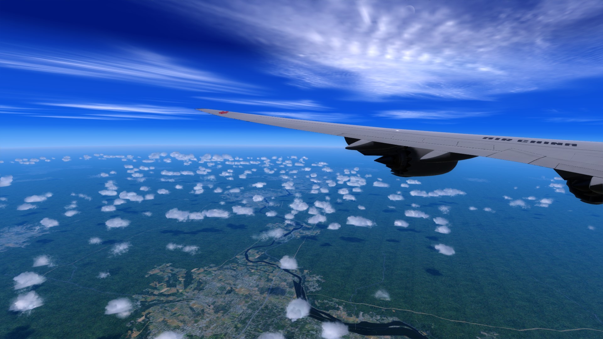 好久没飞远程了，CA981飞一波-1318 