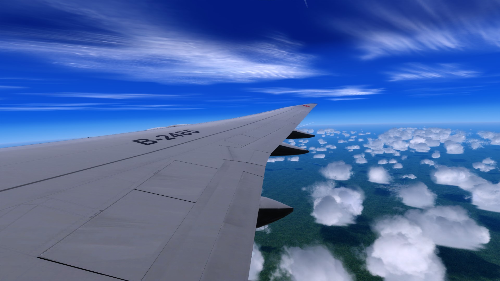 好久没飞远程了，CA981飞一波-132 