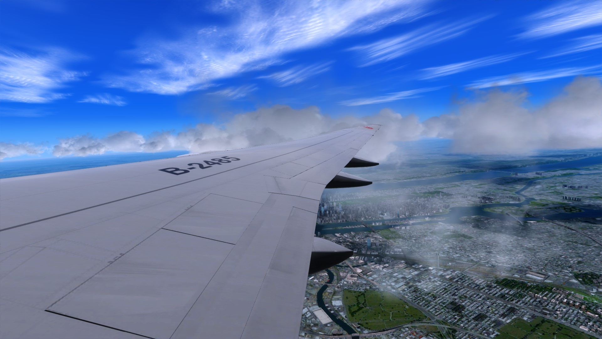 好久没飞远程了，CA981飞一波-2950 