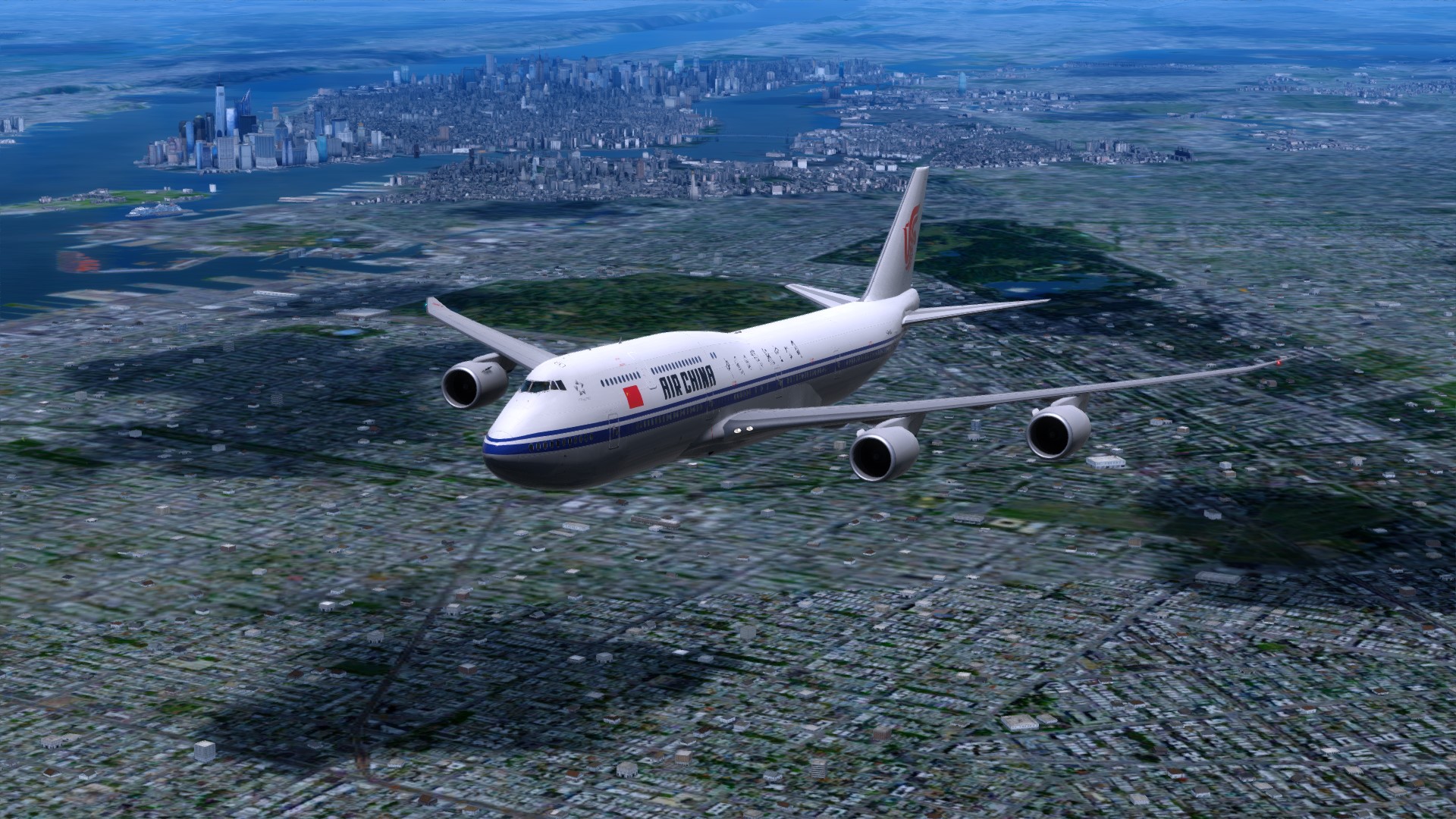 好久没飞远程了，CA981飞一波-2855 