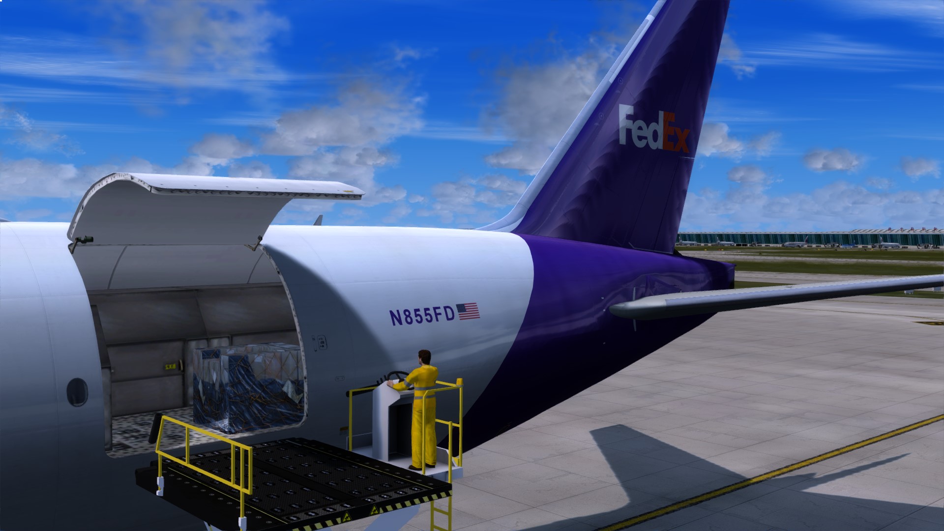 FedEx 77F地面装货-7254 