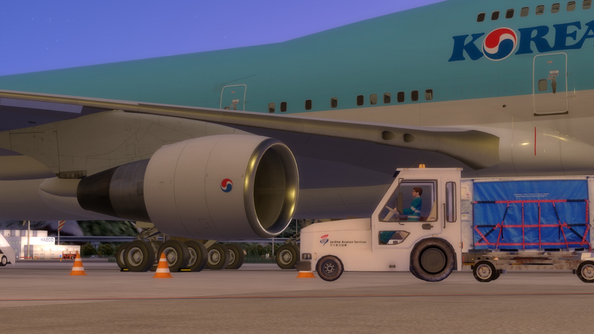 747-4B5，VHHH下客-8967 