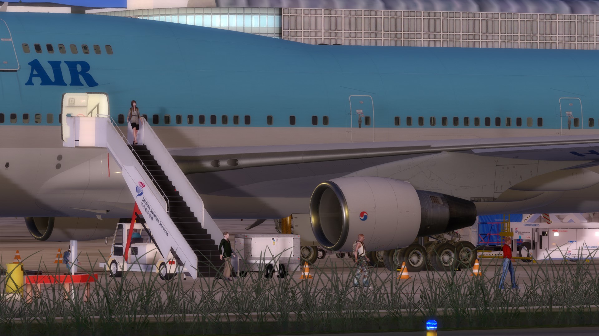 747-4B5，VHHH下客-6211 