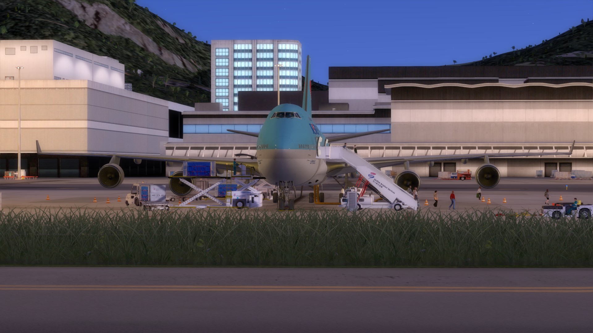 747-4B5，VHHH下客-2649 
