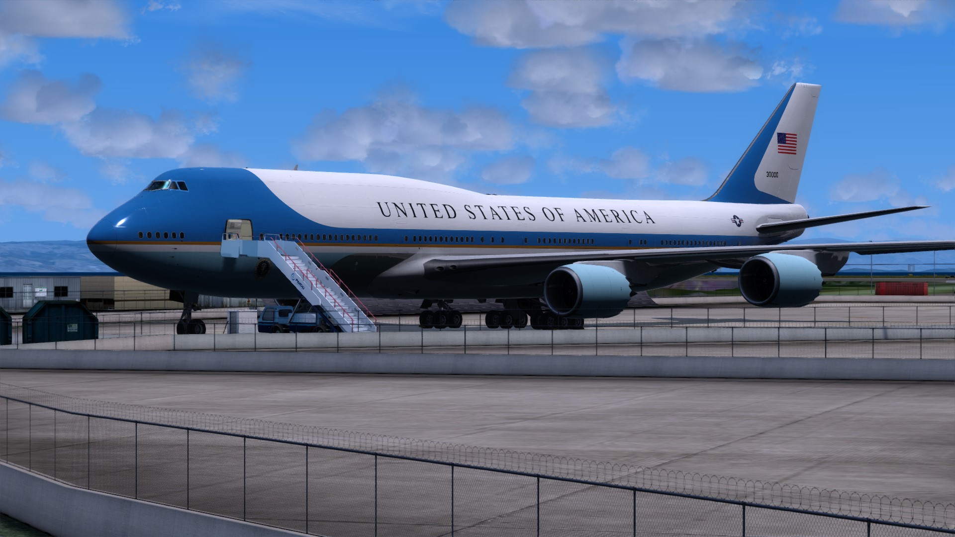 Air Force One地面测试-6519 