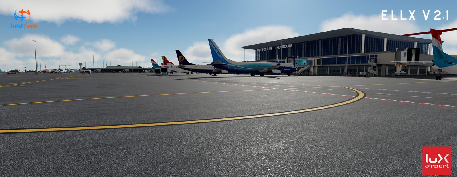JustSim Luxembourg Findel Airport V2.1 for P3D 发布-7739 