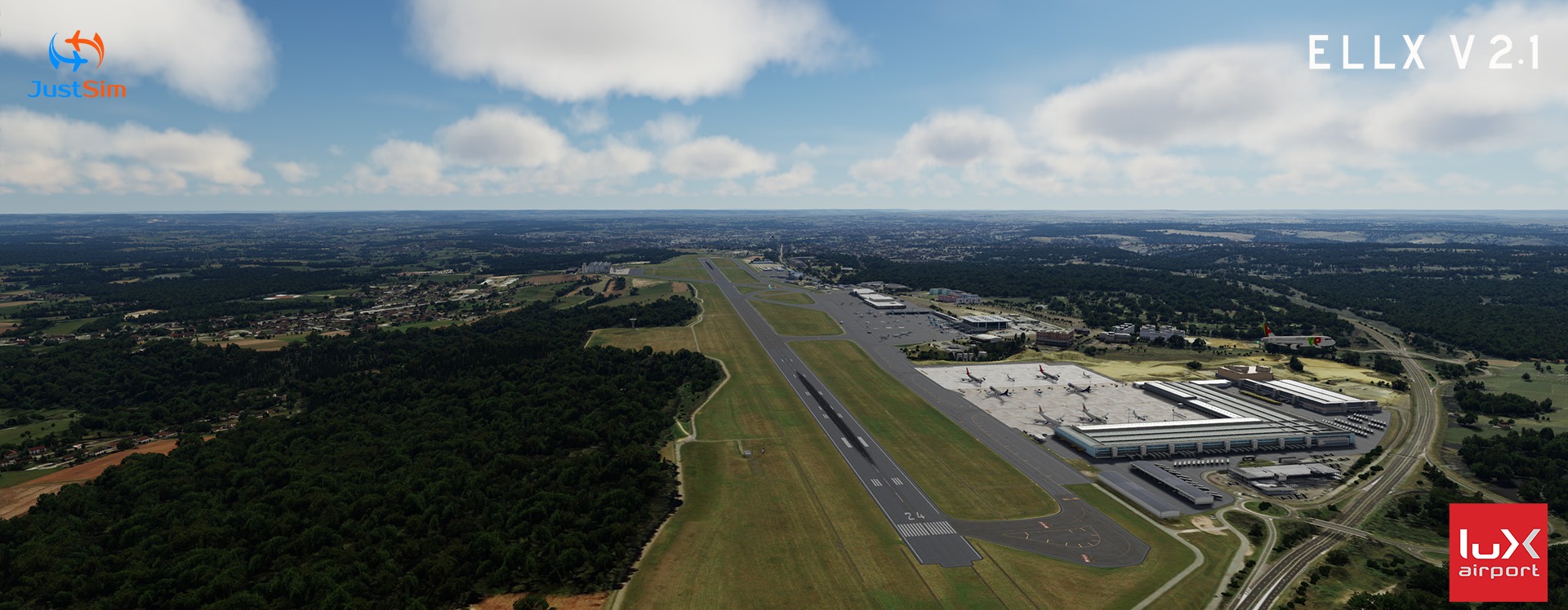 JustSim Luxembourg Findel Airport V2.1 for P3D 发布-2833 