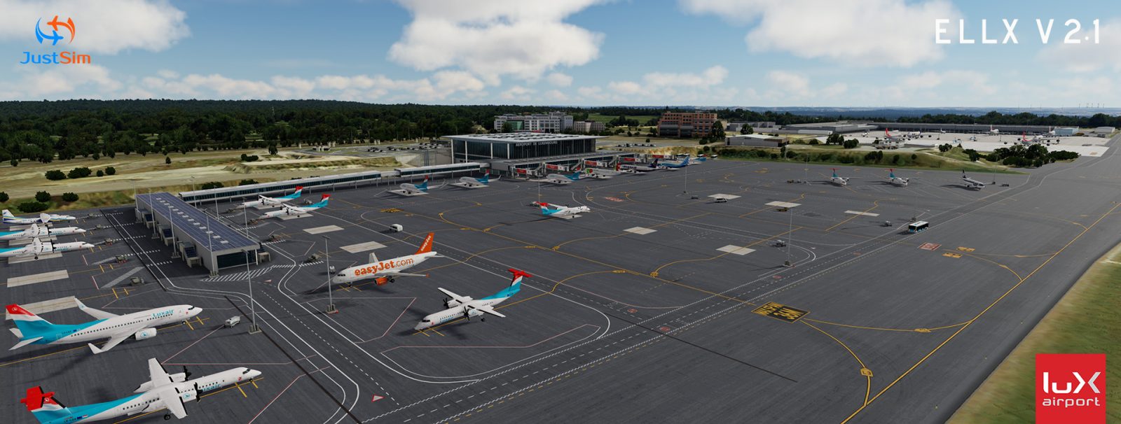 JustSim Luxembourg Findel Airport V2.1 for P3D 发布-1932 