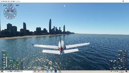 微软模拟飞行2020里的澳大利亚黄金海岸-840 