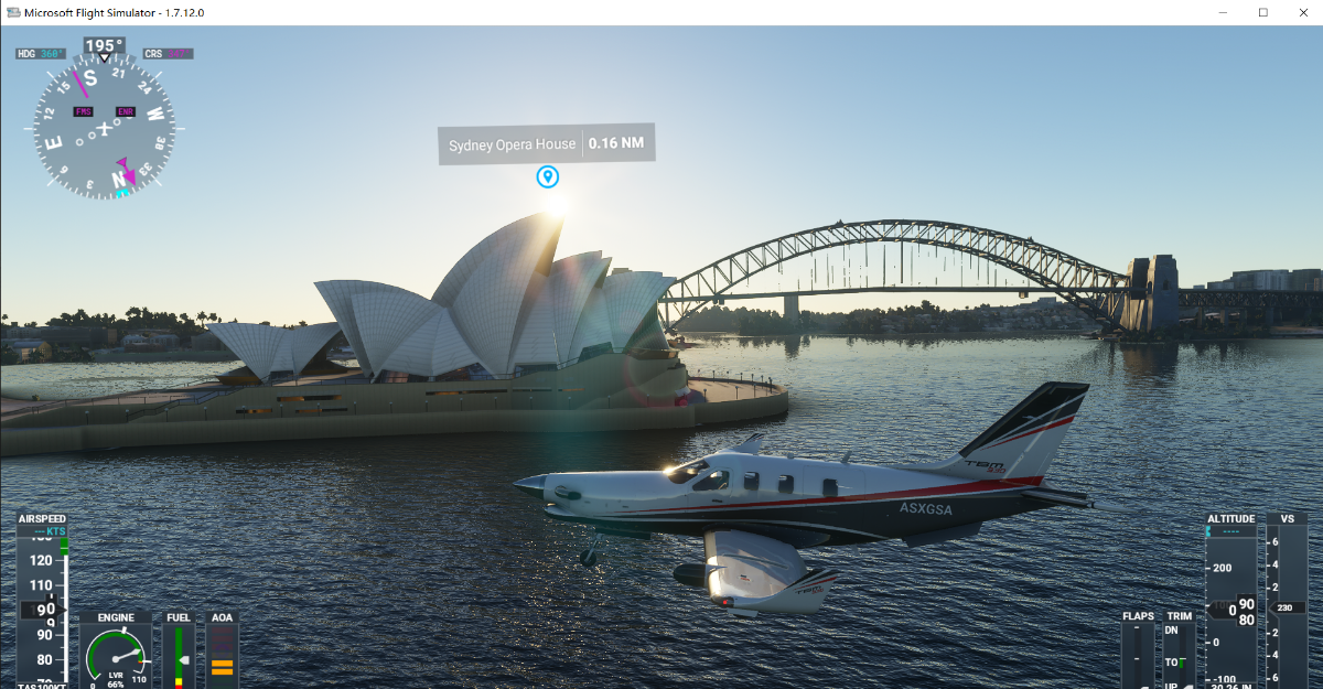 微软模拟飞行2020里的悉尼歌剧院和海港大桥-118 