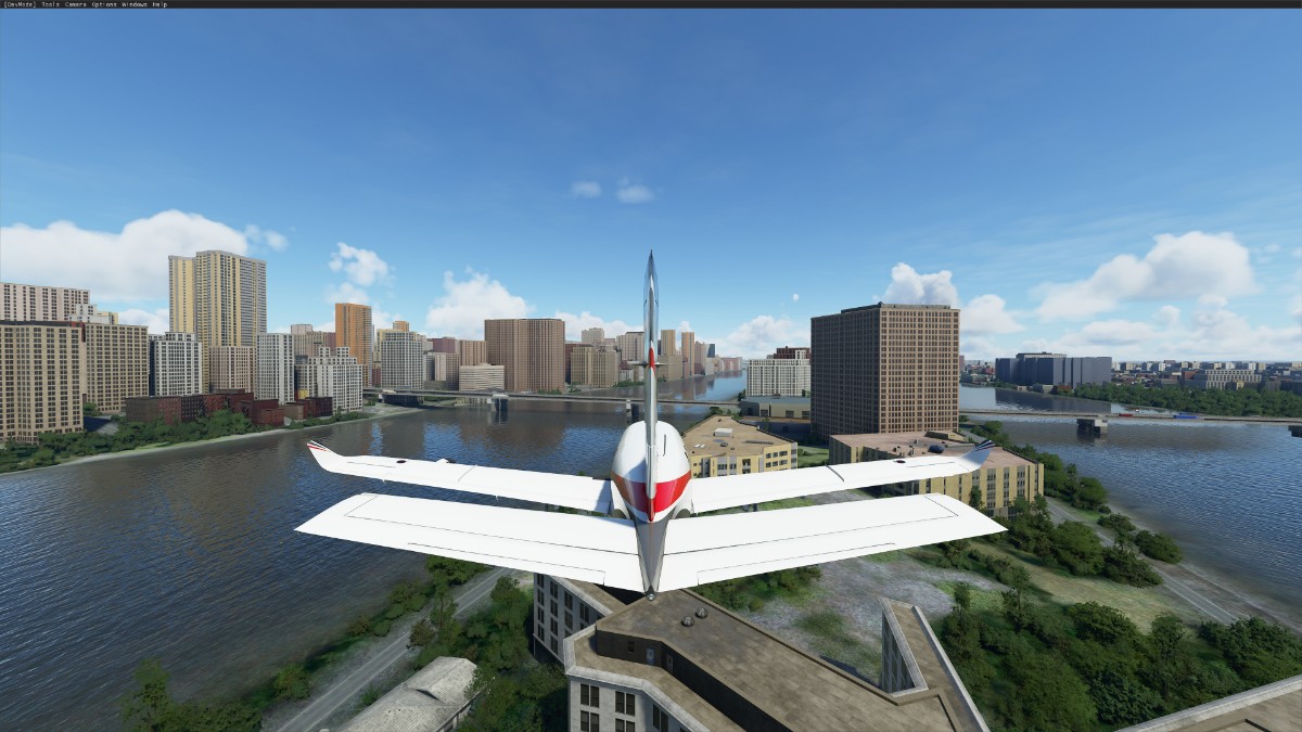 飞行模拟2020中的鬼城-1549 