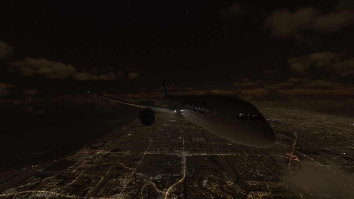 MSFS2020 787-10 KORD-KMIA夜间飞行-1285 
